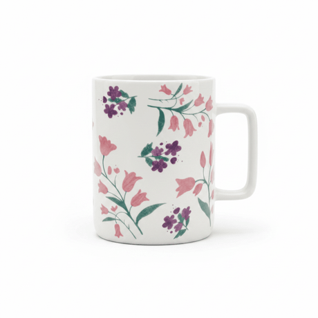 White Floral Botanical Ceramic Mug - 350ml - Al Kabayel Discount CentreWhite Floral Botanical Ceramic Mug - 350mlMugsAKDCAl Kabayel Discount Centre
