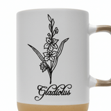 White Gladiolus Botanical Ceramic Mug - 350ml - Al Kabayel Discount CentreWhite Gladiolus Botanical Ceramic Mug - 350mlMugsAKDCAl Kabayel Discount Centre