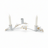 White & Gold Butterfly 3 - Way Metal Candle Holder — 30cm - Al Kabayel Discount CentreWhite & Gold Butterfly 3 - Way Metal Candle Holder — 30cmHome Décor AccentsAKDCAl Kabayel Discount Centre