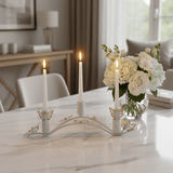 White & Gold Butterfly 3 - Way Metal Candle Holder — 30cm - Al Kabayel Discount CentreWhite & Gold Butterfly 3 - Way Metal Candle Holder — 30cmHome Décor AccentsAKDCAl Kabayel Discount Centre