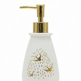 White & Gold Ceramic & Plastic Liquid Soap Dispenser – 400ml - Al Kabayel Discount CentreWhite & Gold Ceramic & Plastic Liquid Soap Dispenser – 400mlHolders & DispensersAKDCAl Kabayel Discount Centre