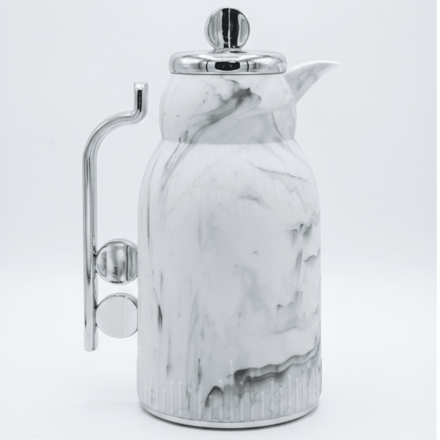 White & Grey Marble Elegance Vacuum Flask 1 Litre - Al Kabayel Discount CentreWhite & Grey Marble Elegance Vacuum Flask 1 LitreThermosAKDCAl Kabayel Discount Centre