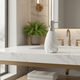 White & Grey Marble Swirl Ceramic & Plastic Liquid Soap Dispenser – 400ml - Al Kabayel Discount CentreWhite & Grey Marble Swirl Ceramic & Plastic Liquid Soap Dispenser – 400mlHolders & DispensersAKDCAl Kabayel Discount Centre