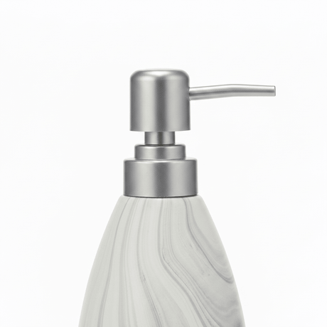 White & Grey Marble Swirl Ceramic & Plastic Liquid Soap Dispenser – 400ml - Al Kabayel Discount CentreWhite & Grey Marble Swirl Ceramic & Plastic Liquid Soap Dispenser – 400mlHolders & DispensersAKDCAl Kabayel Discount Centre
