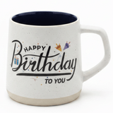 White Orchid Ceramic Mug | Happy Birthday Print | Navy Blue Interior | 400ml - Al Kabayel Discount CentreWhite Orchid Ceramic Mug | Happy Birthday Print | Navy Blue Interior | 400mlMugsORCHIDAl Kabayel Discount Centre