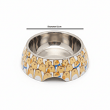 White Plastic & Stainless Steel Cartoon Cat Pet Feeding Bowl - 11cm - Al Kabayel Discount CentreWhite Plastic & Stainless Steel Cartoon Cat Pet Feeding Bowl - 11cmPet SuppliesAKDCAl Kabayel Discount Centre