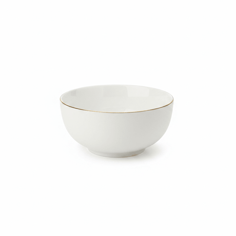 White Porcelain Soup Bowl with Gold Rim – 6 Inch - Al Kabayel Discount CentreWhite Porcelain Soup Bowl with Gold Rim – 6 InchBowlsAKDCAl Kabayel Discount Centre