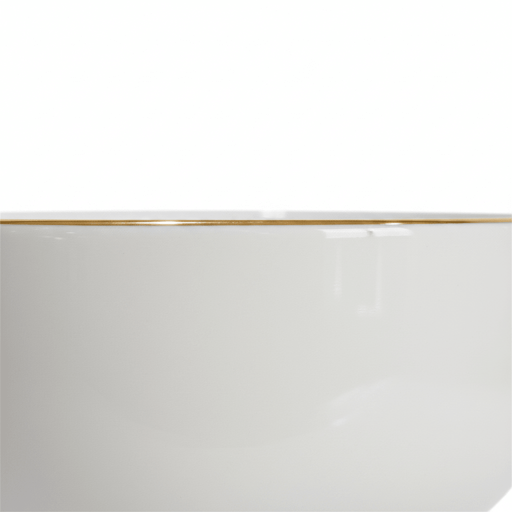 White Porcelain Soup Bowl with Gold Rim – 6 Inch - Al Kabayel Discount CentreWhite Porcelain Soup Bowl with Gold Rim – 6 InchBowlsAKDCAl Kabayel Discount Centre