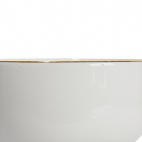 White Porcelain Soup Bowl with Gold Rim – 6 Inch - Al Kabayel Discount CentreWhite Porcelain Soup Bowl with Gold Rim – 6 InchBowlsAKDCAl Kabayel Discount Centre