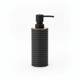 White Ribbed Plastic Liquid Soap Dispenser - 400ml - White / Black / Peach - Al Kabayel Discount CentreWhite Ribbed Plastic Liquid Soap Dispenser - 400ml - White / Black / PeachHolders & DispensersAKDCAl Kabayel Discount Centre
