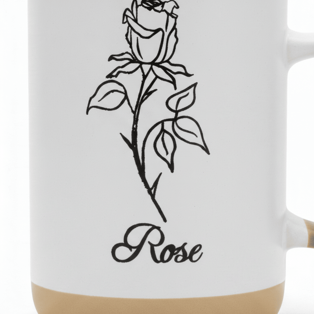 White Rose Ceramic Mug - 350ml - Al Kabayel Discount CentreWhite Rose Ceramic Mug - 350mlMugsAKDCAl Kabayel Discount Centre