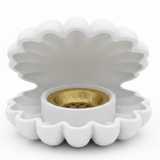 White Shell Incense Burner | Ceramic Clamshell Design with Gold Brass Insert | 14cm - Al Kabayel Discount CentreWhite Shell Incense Burner | Ceramic Clamshell Design with Gold Brass Insert | 14cmIncense burnerAKDCAl Kabayel Discount Centre
