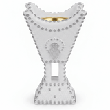 White & Silver Chalk Incense Burner | Arabic Majlis Bakhoor Holder | 13×8 cm - Al Kabayel Discount CentreWhite & Silver Chalk Incense Burner | Arabic Majlis Bakhoor Holder | 13×8 cmIncense burnerAKDCAl Kabayel Discount Centre