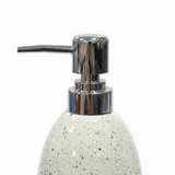 White Speckled Ceramic & Plastic Liquid Soap Dispenser – 400ml - Al Kabayel Discount CentreWhite Speckled Ceramic & Plastic Liquid Soap Dispenser – 400mlHolders & DispensersAKDCAl Kabayel Discount Centre