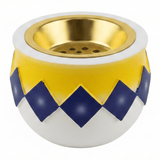 White Yellow & Blue Ceramic Incense Burner | Bakhoor Holder | 7×8 cm - Al Kabayel Discount CentreWhite Yellow & Blue Ceramic Incense Burner | Bakhoor Holder | 7×8 cmIncense BurnerAKDCAl Kabayel Discount Centre