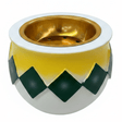 White, Yellow & Green Chevron Incense Burner | Gold Interior | 7×8 cm - Al Kabayel Discount CentreWhite, Yellow & Green Chevron Incense Burner | Gold Interior | 7×8 cmIncense BurnerAKDCAl Kabayel Discount Centre