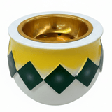 White, Yellow & Green Chevron Incense Burner | Gold Interior | 7×8 cm - Al Kabayel Discount CentreWhite, Yellow & Green Chevron Incense Burner | Gold Interior | 7×8 cmIncense BurnerAKDCAl Kabayel Discount Centre