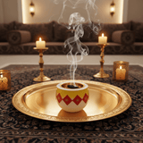 White, Yellow & Red Chalk Incense Burner | Hand - Crafted Bakhoor Bowl | 7×8 cm - Al Kabayel Discount CentreWhite, Yellow & Red Chalk Incense Burner | Hand - Crafted Bakhoor Bowl | 7×8 cmIncense BurnerAKDCAl Kabayel Discount Centre