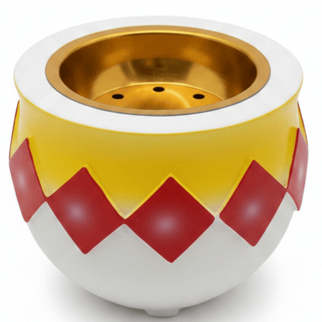 White, Yellow & Red Chalk Incense Burner | Hand - Crafted Bakhoor Bowl | 7×8 cm - Al Kabayel Discount CentreWhite, Yellow & Red Chalk Incense Burner | Hand - Crafted Bakhoor Bowl | 7×8 cmIncense BurnerAKDCAl Kabayel Discount Centre