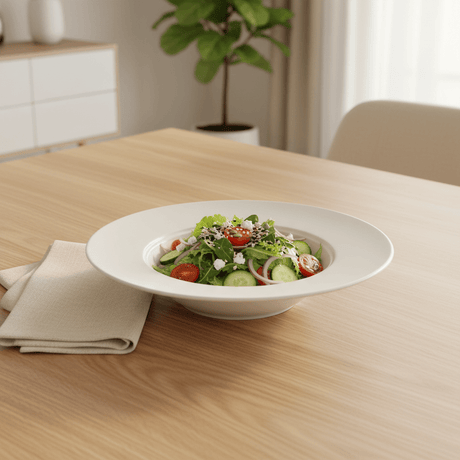 Wilmax Round White Porcelain Deep Plate - 9 Inch - Al Kabayel Discount CentreWilmax Round White Porcelain Deep Plate - 9 InchPlatesWILMAXAl Kabayel Discount Centre