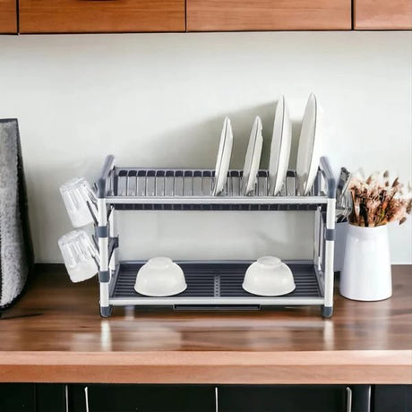 WINDCERA Aluminum Dish Rack – Heavy Duty Kitchen Drainer & Organizer, 60.9 x 26.7 x 34.2 cm, Sleek Design - Al Kabayel Discount CentreWINDCERA Aluminum Dish Rack – Heavy Duty Kitchen Drainer & Organizer, 60.9 x 26.7 x 34.2 cm, Sleek DesignOrganizers & AccessoriesWINDCERAAl Kabayel Discount Centre