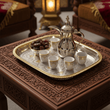Windcera Gold & Silver Stainless Steel Rectangle Serving Tray | 45×33cm - Al Kabayel Discount CentreWindcera Gold & Silver Stainless Steel Rectangle Serving Tray | 45×33cmServing TraysWINDCERAAl Kabayel Discount Centre