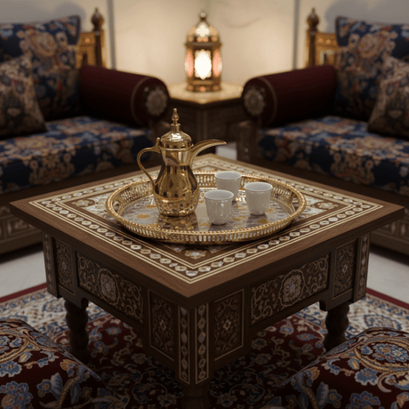 Windcera Luxury Oval Tray | Silver & Gold Stainless Steel | Arabic Geometric Pattern | 43×30cm - Al Kabayel Discount CentreWindcera Luxury Oval Tray | Silver & Gold Stainless Steel | Arabic Geometric Pattern | 43×30cmServing TraysWINDCERAAl Kabayel Discount Centre