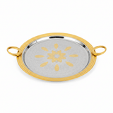 Windcera Round Gold & Silver Stainless Steel Serving Tray – 35cm - Al Kabayel Discount CentreWindcera Round Gold & Silver Stainless Steel Serving Tray – 35cmServing TraysWINDCERAAl Kabayel Discount Centre
