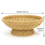 Wire Decorative Fruit Basket | 30×13 cm | Modern Kitchen & Table Display Woven Color - Al Kabayel Discount CentreWire Decorative Fruit Basket | 30×13 cm | Modern Kitchen & Table Display Woven ColorRattansAKDCAl Kabayel Discount Centre