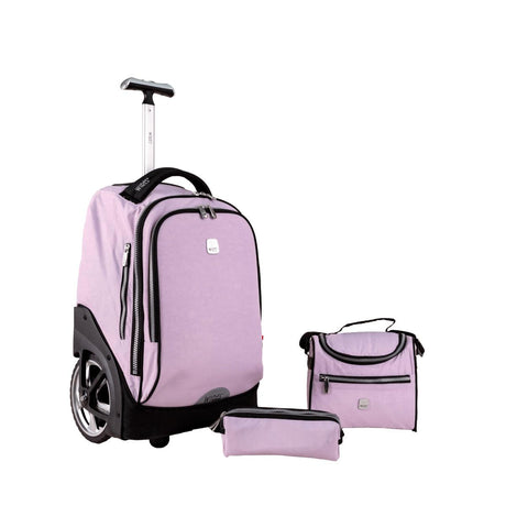 Wires Big Wheel Lavender School Bag With Tolley 19", Lunch Bag And Pencil Case - Al Kabayel Discount CentreWires Big Wheel Lavender School Bag With Tolley 19", Lunch Bag And Pencil CaseSchool BagsWIRESAl Kabayel Discount Centre