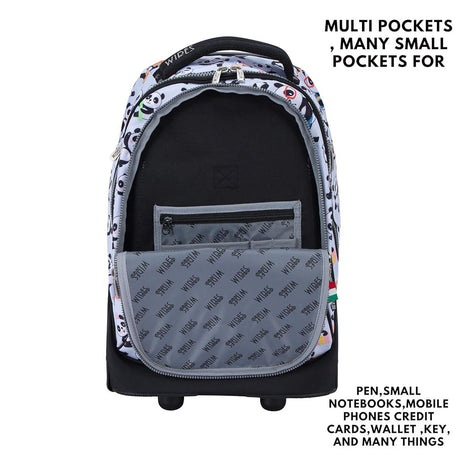 Wires Big Wheel Mist Panda School Bag With Tolley 19", Lunch Bag And Pencil Case - Al Kabayel Discount CentreWires Big Wheel Mist Panda School Bag With Tolley 19", Lunch Bag And Pencil CaseSchool BagsWIRESAl Kabayel Discount Centre