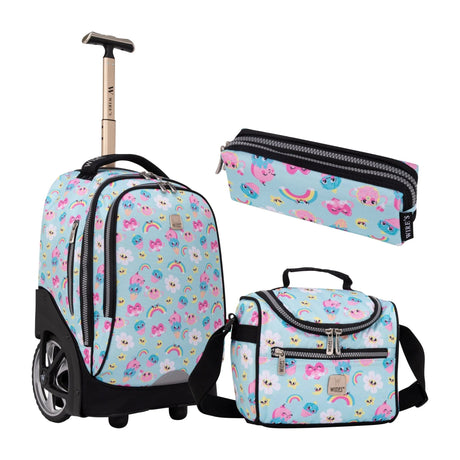 Wires Big Wheel Rainbow Icecream School Bag With Tolley 19", Lunch Bag And Pencil Case - Al Kabayel Discount CentreWires Big Wheel Rainbow Icecream School Bag With Tolley 19", Lunch Bag And Pencil CaseSchool BagsWIRESAl Kabayel Discount Centre