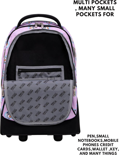 Wires Big Wheel School Bag Trolley Set of 3 (Lunch Bag & Pencil Case) Pink - Al Kabayel Discount CentreWires Big Wheel School Bag Trolley Set of 3 (Lunch Bag & Pencil Case) PinkSchool BagsWIRESAl Kabayel Discount Centre