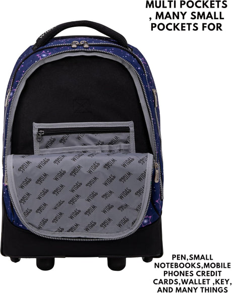 Wires Big Wheel School Bag Trolley Set of 3 (Lunch Bag & Pencil Case) Stars - Al Kabayel Discount CentreWires Big Wheel School Bag Trolley Set of 3 (Lunch Bag & Pencil Case) StarsSchool BagsWIRESAl Kabayel Discount Centre
