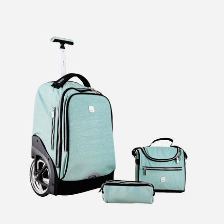 Wires Big Wheel Teal Mist School Bag With Tolley 19", Lunch Bag And Pencil Case - Al Kabayel Discount CentreWires Big Wheel Teal Mist School Bag With Tolley 19", Lunch Bag And Pencil CaseSchool BagsWIRESAl Kabayel Discount Centre