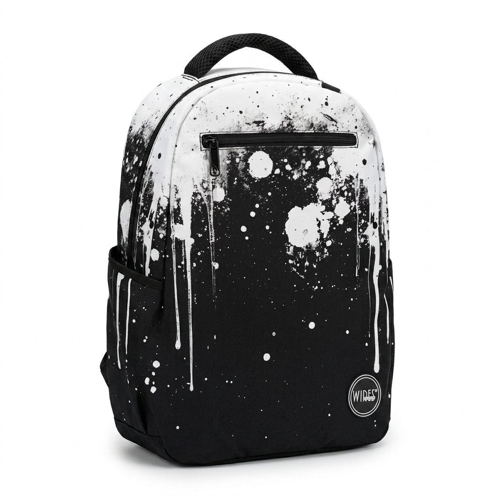 Wires B&W Paint Backpack 18.5" Laptop Compartment & Organized Storage - Al Kabayel Discount CentreWires B&W Paint Backpack 18.5" Laptop Compartment & Organized StorageBackpacksWIRESAl Kabayel Discount Centre