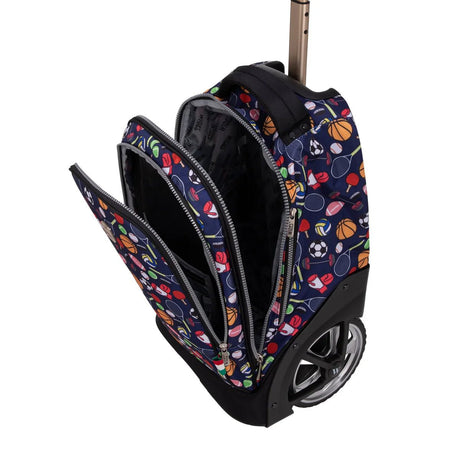 Wires Sport Big School Bag With Tolley 19"(Lunch Bag And Pencil Case) - Al Kabayel Discount CentreWires Sport Big School Bag With Tolley 19"(Lunch Bag And Pencil Case)School BagsWIRESAl Kabayel Discount Centre