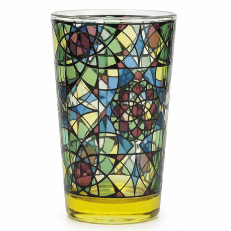 Wisteria Vitrail Moroccan Style Glass – 150 ml Artistic Decorative Drinking Glass for Tea, Juice & Traditional Serving - Al Kabayel Discount CentreWisteria Vitrail Moroccan Style Glass – 150 ml Artistic Decorative Drinking Glass for Tea, Juice & Traditional ServingTumblersWISTERIA VITRAILAl Kabayel Discount Centre