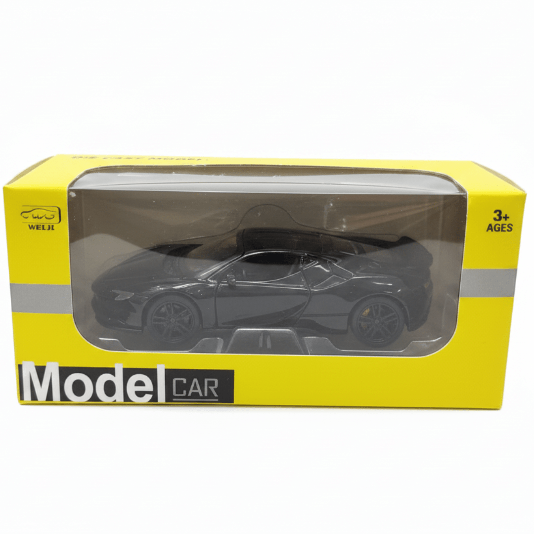 WJ Die - Cast Model Car 1:36 Scale – Black Sports Car (Ages 3+) - Al Kabayel Discount CentreWJ Die - Cast Model Car 1:36 Scale – Black Sports Car (Ages 3+)ToysWJAl Kabayel Discount Centre