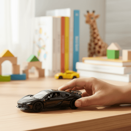 WJ Die - Cast Model Car 1:36 Scale – Black Sports Car (Ages 3+) - Al Kabayel Discount CentreWJ Die - Cast Model Car 1:36 Scale – Black Sports Car (Ages 3+)ToysWJAl Kabayel Discount Centre