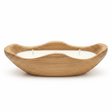 Wooden Boat Candle Bowl | Triple Wick White Wax Candle in Natural Dough Bowl | Luxury Home Decor Centerpiece | 27×12cm - Al Kabayel Discount CentreWooden Boat Candle Bowl | Triple Wick White Wax Candle in Natural Dough Bowl | Luxury Home Decor Centerpiece | 27×12cmHome FragrancesAKDCAl Kabayel Discount Centre