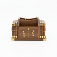 Wooden Pen Organizer with Brass Accents - 15×9 cm - Al Kabayel Discount CentreWooden Pen Organizer with Brass Accents - 15×9 cmPen Holders & Desk OrganizersAKDCAl Kabayel Discount Centre