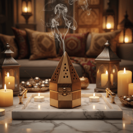 Wooden Pyramid Incense Burner Box - 15×9 cm - Al Kabayel Discount CentreWooden Pyramid Incense Burner Box - 15×9 cmIncense BurnerAKDCAl Kabayel Discount Centre