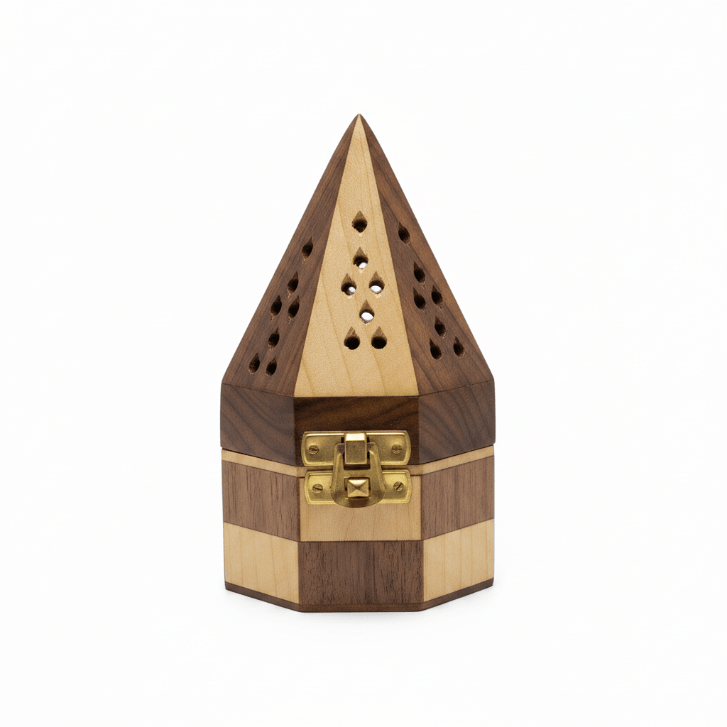 Wooden Pyramid Incense Burner Box - 15×9 cm - Al Kabayel Discount CentreWooden Pyramid Incense Burner Box - 15×9 cmIncense BurnerAKDCAl Kabayel Discount Centre