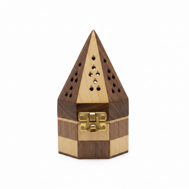 Wooden Pyramid Incense Burner Box - 15×9 cm - Al Kabayel Discount CentreWooden Pyramid Incense Burner Box - 15×9 cmIncense BurnerAKDCAl Kabayel Discount Centre