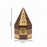 Wooden Pyramid Incense Burner Box - 15×9 cm - Al Kabayel Discount CentreWooden Pyramid Incense Burner Box - 15×9 cmIncense BurnerAKDCAl Kabayel Discount Centre