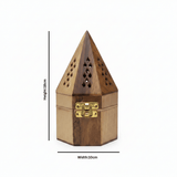Wooden Pyramid Incense Burner Box - 18×10 cm - Al Kabayel Discount CentreWooden Pyramid Incense Burner Box - 18×10 cmIncense BurnerAKDCAl Kabayel Discount Centre