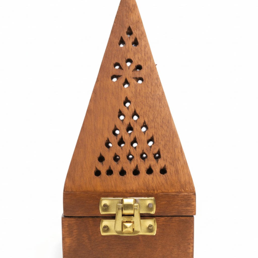 Wooden Pyramid Incense Burner Box - 18×8 cm - Al Kabayel Discount CentreWooden Pyramid Incense Burner Box - 18×8 cmIncense BurnerAKDCAl Kabayel Discount Centre