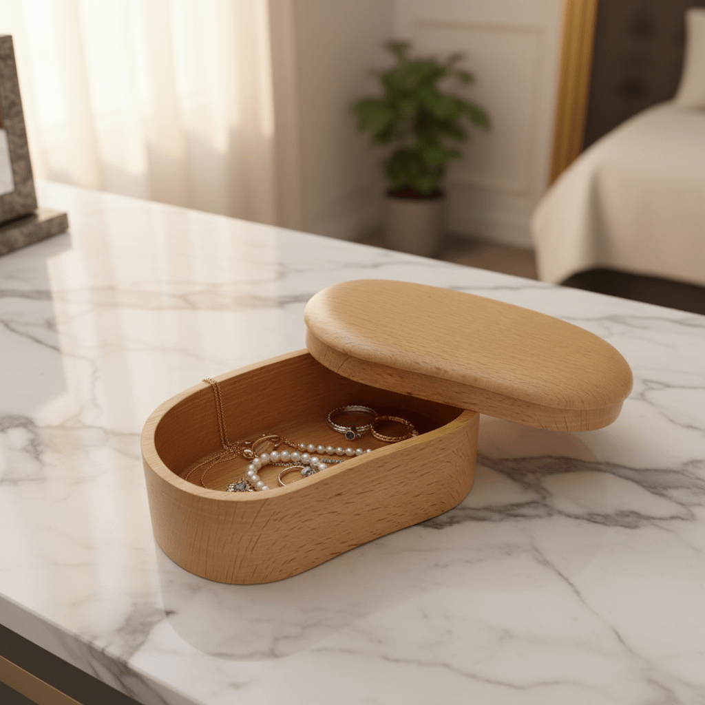 Wooden Storage Box with Lid - 16×10×5.5 cm - Al Kabayel Discount CentreWooden Storage Box with Lid - 16×10×5.5 cmOrganizers & AccessoriesAKDCAl Kabayel Discount Centre