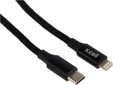 X.CELL Braided USB - C to Lightning Fast Charging Data Transfer Cable 20 Watt, 1 meter Black - Al Kabayel Discount CentreX.CELL Braided USB - C to Lightning Fast Charging Data Transfer Cable 20 Watt, 1 meter BlackCords & AdaptersX.CELLAl Kabayel Discount Centre